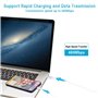 Lot de 3 câbles USB-C vers Lightning de 0,9 m, certifié MFi, câble de chargement Power Delivery pour iPhone 13/12/12 PRO Max/12 