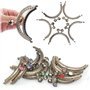 5Pcs Serrure De Cadre En Métal pour Sac, Fermoir Porte Monnaie Cadre Baiser, Cadre De Porte-monnaie, Circulaire Sac À Main Sac C