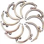 5Pcs Serrure De Cadre En Métal pour Sac, Fermoir Porte Monnaie Cadre Baiser, Cadre De Porte-monnaie, Circulaire Sac À Main Sac C
