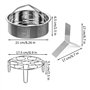 Comprenant Panier Vapeur Acier Inoxydable