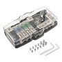 SIGANDG Auto Audio Stéréo Bloc de Fusible de Distribution 4 voies Boîte à Fusibles Distributeur de Fusible Mini ANL Pour avec Lu