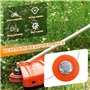 HUAREW Tête de bobine de rechange M10 x 1,25 mm FX-MS152 Tête de coupe débroussailleuse pour débroussailleuse automatique(Orange