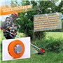 HUAREW Tête de bobine de rechange M10 x 1,25 mm FX-MS152 Tête de coupe débroussailleuse pour débroussailleuse automatique(Orange
