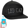 LIOVODE Chapeaux LED avec contrôle par application mobile - Affichage programmé des messages - Casquettes pour homme pour fête d