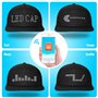LIOVODE Chapeaux LED avec contrôle par application mobile - Affichage programmé des messages - Casquettes pour homme pour fête d