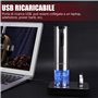 SIKITUT Tire-bouchon électrique,Ouvre-bouteille électrique,Professionnel Ouvre-bouteille avec indicateur LED de batterie et base