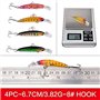 CHAWHO Leurre Peche Carnassier 56 pcs Pêche Kit Leurres - Artificielles Appat Leurres de Pêche Kit, Leurre Dur Truite Mixte Spin