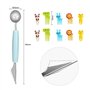 21Pcs Emporte-pièce Légumes, Mini Emporte-pièce Fruits en Acier Inoxydable, Moule en Forme d'animaux pour Gâteaux Biscuits Sushi