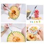 21Pcs Emporte-pièce Légumes, Mini Emporte-pièce Fruits en Acier Inoxydable, Moule en Forme d'animaux pour Gâteaux Biscuits Sushi