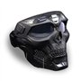 Masque de Moto avec Masque Amovible et Filtre de Bouche pour Casque Vintage Motif tête de Mort