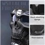 Masque de Moto avec Masque Amovible et Filtre de Bouche pour Casque Vintage Motif tête de Mort