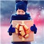 Enfants Mitaine d'hiver Chauds, Bebe Gants Tricotés Extensibles Magiques Moufle pour Fille Garçons Unisex, Enfants 1-4 ans
