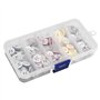 Skyzone Boutons 150 pièces, bouton en résine colorée pour bébé Enfants Cardigans à Tricoter Boutons de couture ronds en plastiqu