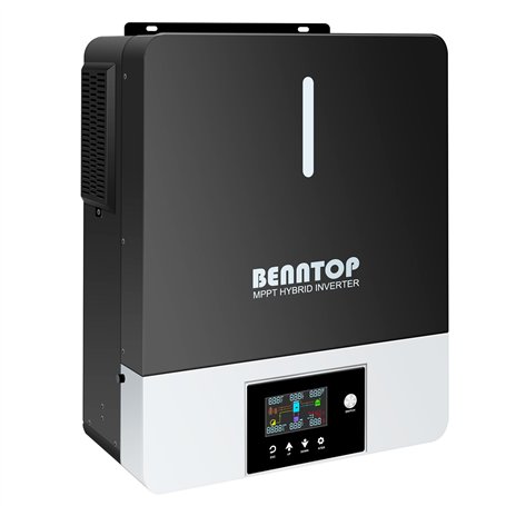 Onduleur Solaire Hybride 5500w 48VDC to 230VAC Pure Sine Off-Grid Wave Inverter with 120A MPPT Solar Controller