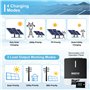 Onduleur Solaire Hybride 5500w 48VDC to 230VAC Pure Sine Off-Grid Wave Inverter with 120A MPPT Solar Controller, Max PV Input Vo