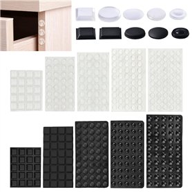 QINERSAW 404 PCS Amortisseur Porte Placard Caoutchouc Tampon Porte Transparent en Caoutchouc Transparente Pieds Adhésifs Patin S