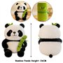 26cm Peluche Panda avec Bambou