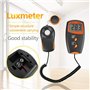 Luxmètre Numérique, Akozon LX1010BS Luxmetre Numerique 3 1/2 Chiffres affichage LCD Testeur pour Mesure Luminosite 1-100,000Lux 