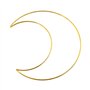 WANGCL Lot de 8 anneaux en métal macramé en forme de demi-lune pour loisirs créatifs (4 tailles)