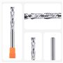 SpeTool Up&Down Fraise Defonceuse 8mm Diamètre de la tige Fraise CNC Fraise a Rainurer HRC55 Fraise Spirale 45mm Longueur de cou