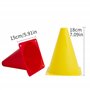 Kolamom Unisex-Youth pièce Cônes de marquage, Chapeaux rouges Enfants Pylônes,17cmx14cm Cônes de circulation Jeu de 12 pour le f