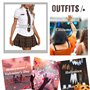 Tolnecty Ensemble uniforme d'écolière pour femme, manches courtes, avec mini jupe plissée, JK, costume de cosplay anime