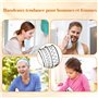 6 Serre Tete Homme Femme, Bandeaux Ondulés Élastique Antidérapant, Serre Tete en Métal, Sport Bandeau Cheveux Unisexe Noir