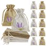 12 Sachets en Toile de Jute Motif