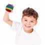 5 Pièces Sacs de Balle Drôles Kickball Multicolore Tissé Kick Balls Tricoté Doux pour Enfants et Débutants
