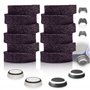 MatoSan Thumbstick Shock Absorber Ring Caps Ensemble d'accessoires Control Aim Assist pour Xbox Switch PS5 PS4 Controller Stick