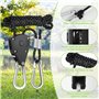 6 Pièces Corde de Tente Réfléchissante, 4M/Ø4mm Cordes de Tente avec Poulie, Corde a Cliquet Réglable, Corde Nylon Escalade pour