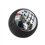 Carrfan Pommeau de Levier de Vitesse en Cuir,Transmission Manuelle 6 Vitesses Remplacement pour Peugeot 307 308 3008 407 5008 80