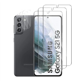 Pcircb [3+3 Pièces] Verre Trempé Compatible avec Samsung Galaxy S21 5G vitre protection