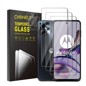 CHRINECY [5 pièces Lot de 3 films de protection d'écran pour Motorola Moto G13/G23 + 2 films de protection d'écran pour appareil