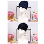 Bonnet de Bain Bonnet de Natation,Turban de Natation en Tissu Chapeau de Natation Femme Bonnet Piscine Bonnet de Bain Cheveux Lo