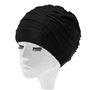 Bonnet de Bain Bonnet de Natation,Turban de Natation en Tissu Chapeau de Natation Femme Bonnet Piscine Bonnet de Bain Cheveux Lo