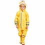 FILOWA Imperméable pour Enfant Fille Veste Manteau Combinaison de Pluie Léger Capuche Poncho Mignon Randonnée Camping Voyage Réu