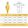 FILOWA Imperméable pour Enfant Fille Veste Manteau Combinaison de Pluie Léger Capuche Poncho Mignon Randonnée Camping Voyage Réu