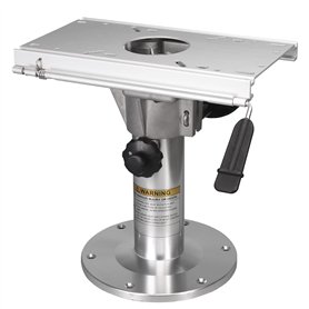 ONHI Adjustable Aluminum Boat Seat Pedestal 14-20 Inch Height with Slide