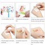 ZERHOK 12Pcs Bracelet Sirène Fluorescent en Silicone Bracelet Mermaid avec 10Pcs Tatouage Sirène Enfant Kit Décoration Accessoir
