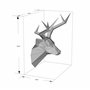 Tête de cerf, Yona DIY Papercraft kit, tête de cerf de papier, Décoration，Décoration d'intérieur, trophée de papier, cadeau, Ori