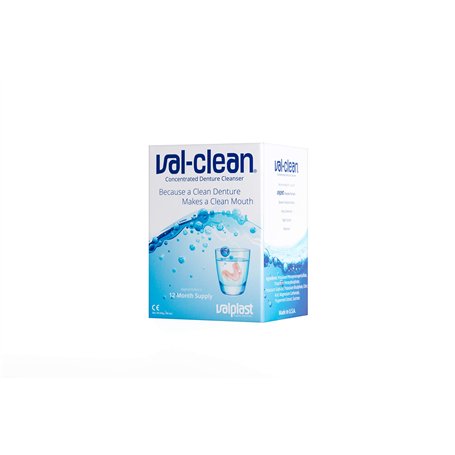 Val-Clean Valplast Lot de 12 sachets de nettoyant dentaire concentré – 1 an d'alimentation pour les dentaires flexibles Valplast