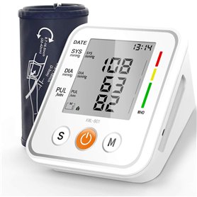 NWOUIIAY Tensiomètre Bras Électronique avec 2 * 99 Espaces Mémoire Ecran LCD et Brassard Réglable 22-42 cm Tensiomètres Automati