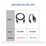 DSD TECH SH-RJ50C Câble USB-C vers RJ50 pour onduleur APC compatible PowerChute et TrueNAS (1,8 m)