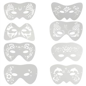 TenaLucy 8 Pièces Pochoirs Tatouage pour Les Yeux