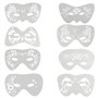 TenaLucy 8 Pièces Pochoirs Tatouage pour Les Yeux