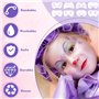 TenaLucy 8 Pièces Pochoirs Tatouage pour Les Yeux,Pochoirs de Peinture Faciale Réutilisables Pochoirs de Peinture pour Le Visage