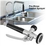 Bec Douchette à de Cuisine pour Lavabo, Robinet de Lavabo Compact en Inoxydable Pommeau de Douche pour Cuisine Industrielle Filt
