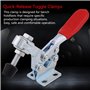 5Pcs Pince à Genouillère, Serre Joint Parallele, Dispositif de Serrage à Genouillère, Horizontal Quick Release Toggle Clamps Out