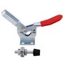 5Pcs Pince à Genouillère, Serre Joint Parallele, Dispositif de Serrage à Genouillère, Horizontal Quick Release Toggle Clamps Out
